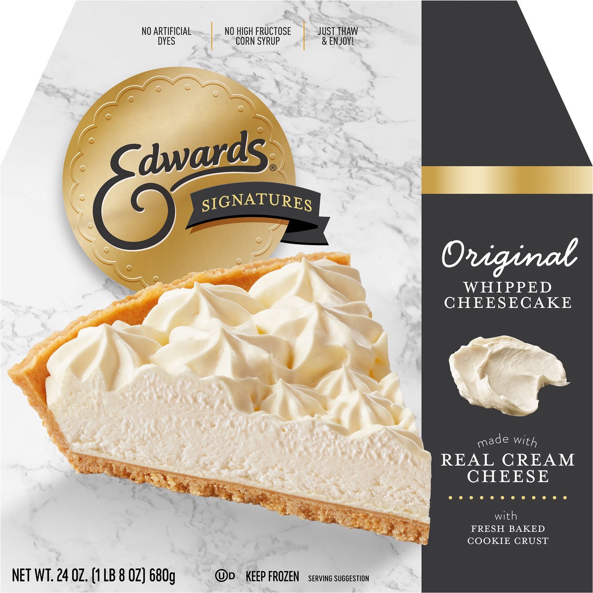 slide 9 of 9, Edwards Original Whipped Cheesecake, 24 oz