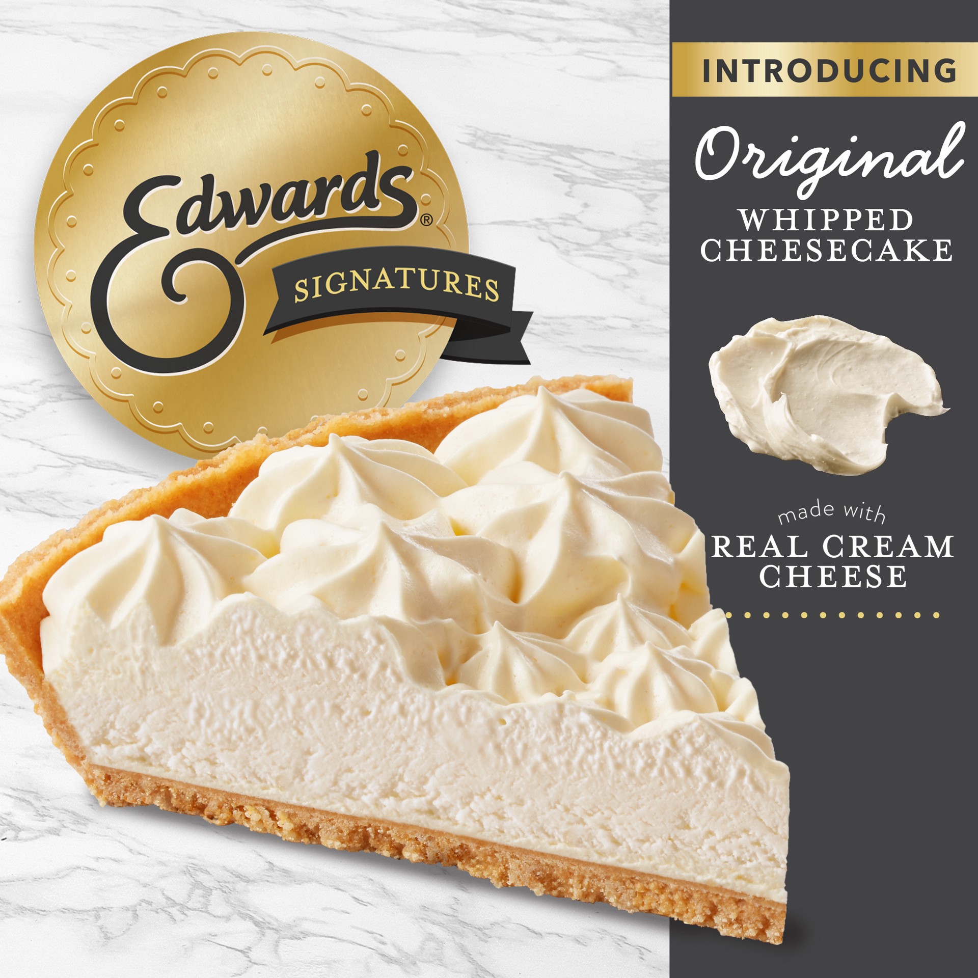 slide 1 of 9, Edwards Original Whipped Cheesecake, 24 oz