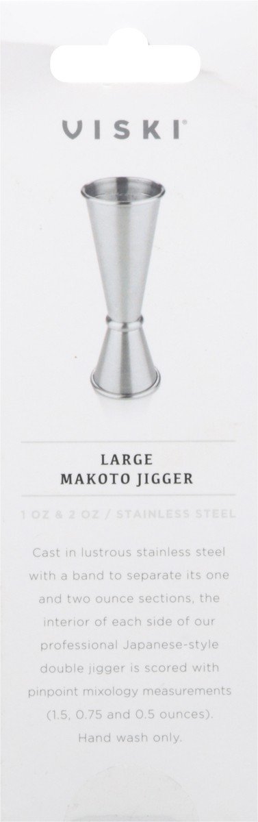slide 2 of 9, Viski Japanese style double jigger for cocktails, bar kit essential, 1oz and 2oz with interior measurements, stainless steel, 1 cnt