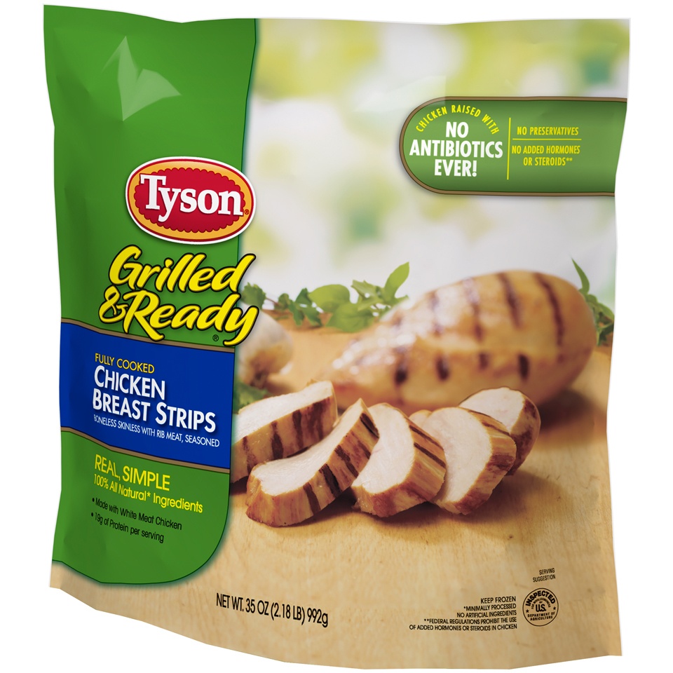 Tyson Grilled & Ready Chicken Breast Strips 35 Oz | Shipt