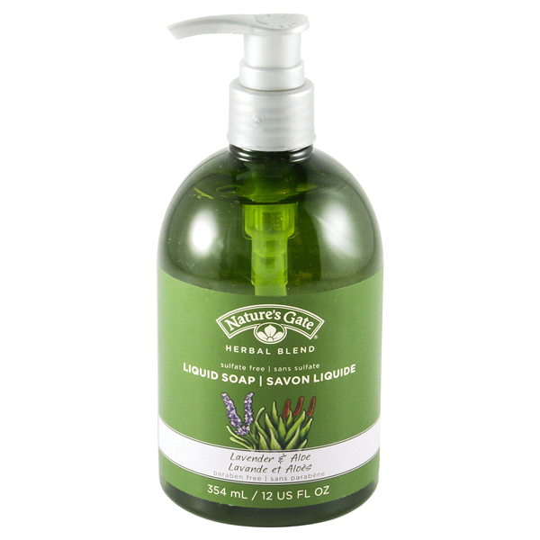 slide 1 of 3, Nature's Gate Herbal Blend Lavender & Aloe Liquid Soap, 12 oz