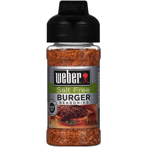 slide 1 of 1, Weber Salt Free Burger Seasoning 2.75 oz, 2.75 oz