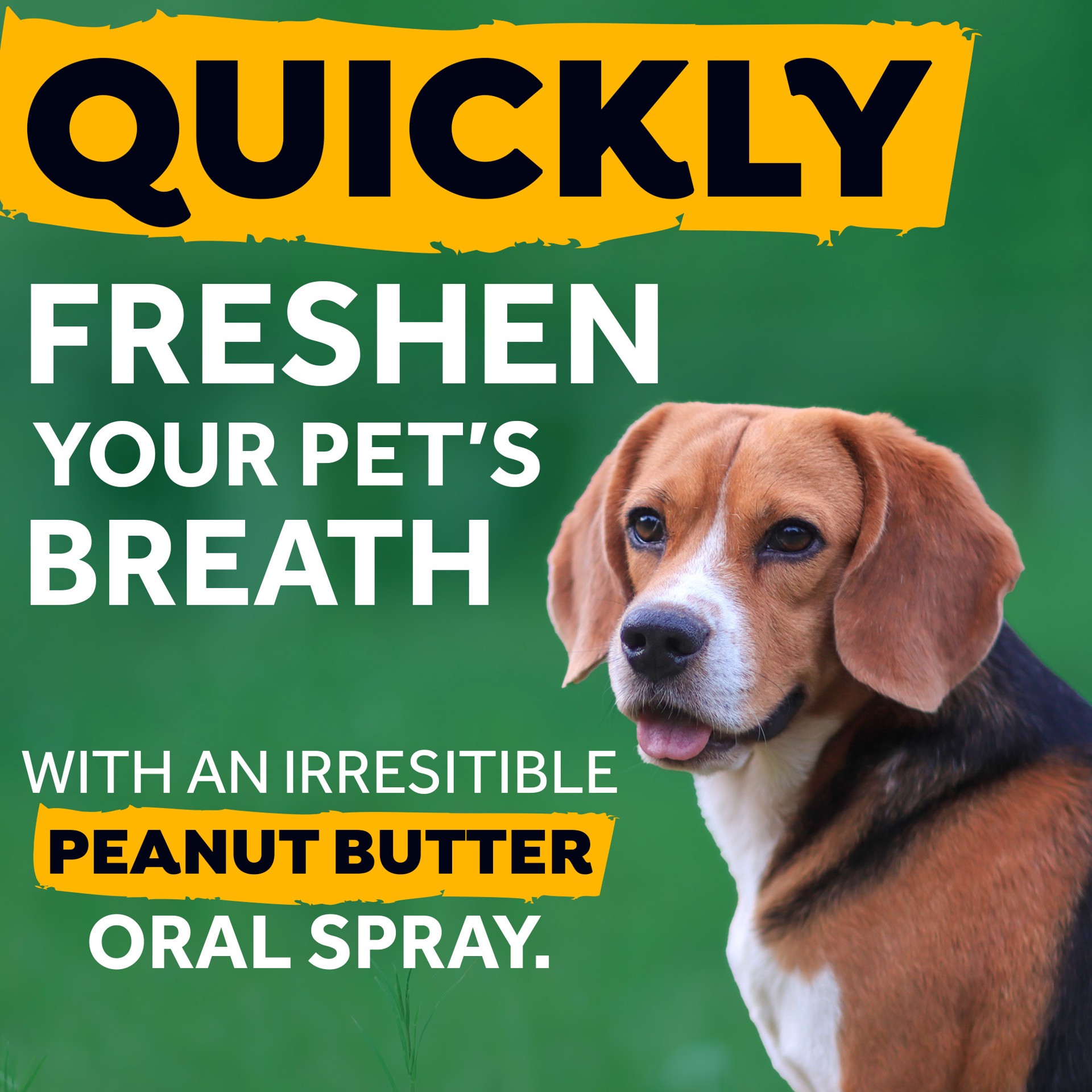 slide 4 of 9, TropiClean Fresh Breath Peanut Butter Oral Care Spray for Pets, 4oz, 4 oz