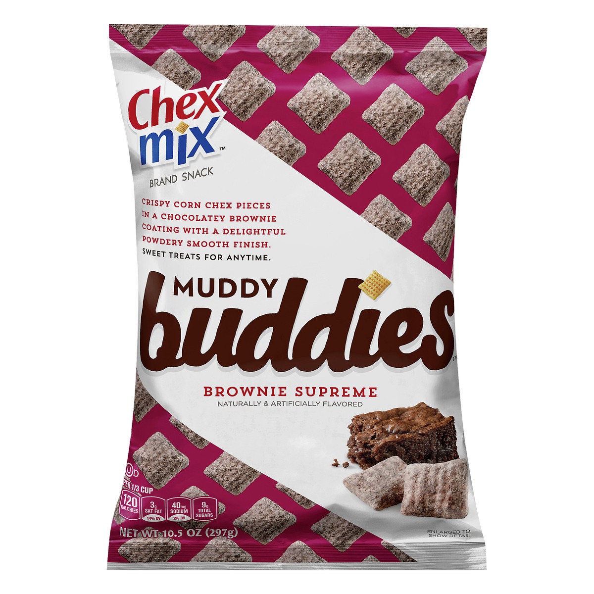 slide 1 of 9, Chex Mix Muddy Buddies Brownie Supreme Snack 10.5 oz, 10.5 oz