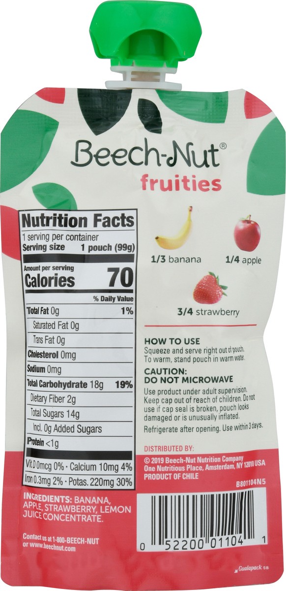 slide 5 of 13, Beech-Nut Fruities Stage 2 (from About 6 Months) Banana Apple & Strawberry 3.5 oz, 3.5 oz