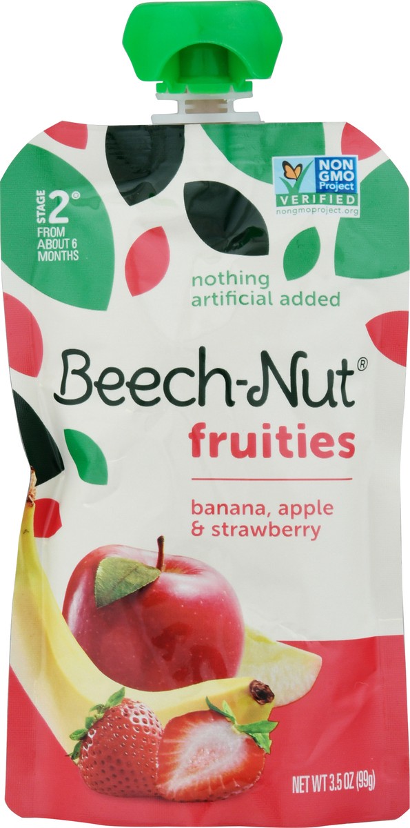 slide 4 of 13, Beech-Nut Fruities Stage 2 (from About 6 Months) Banana Apple & Strawberry 3.5 oz, 3.5 oz