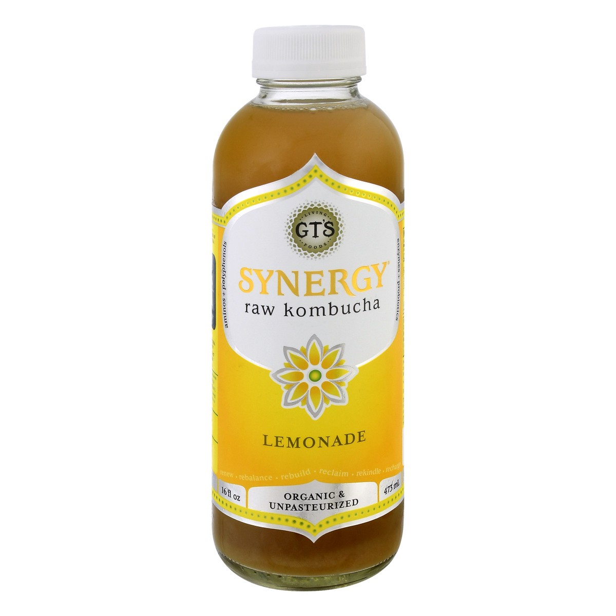 slide 11 of 13, GT's Synergy Lemonade Raw Kombucha - 16 fl oz, 16 fl oz