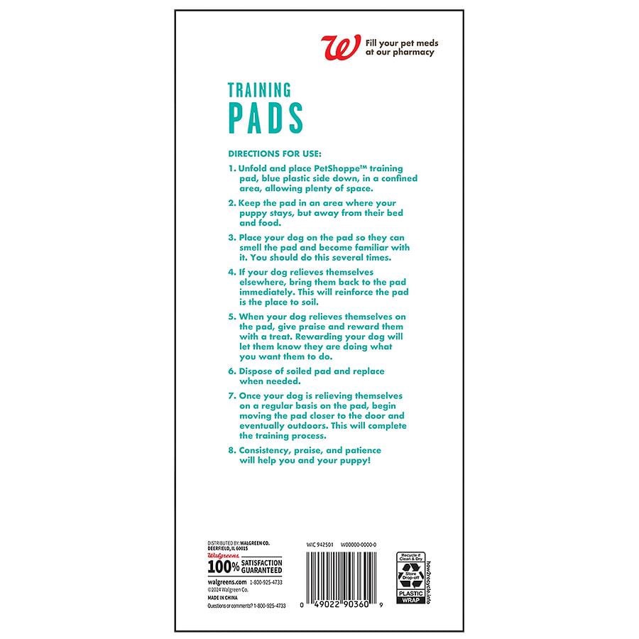 slide 2 of 2, PetShoppe Dog Training Pads, 50 ct