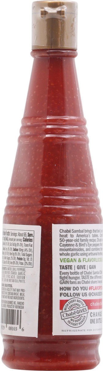 slide 4 of 13, Chabe Sambal Chili Sauce, 10.9 fl oz