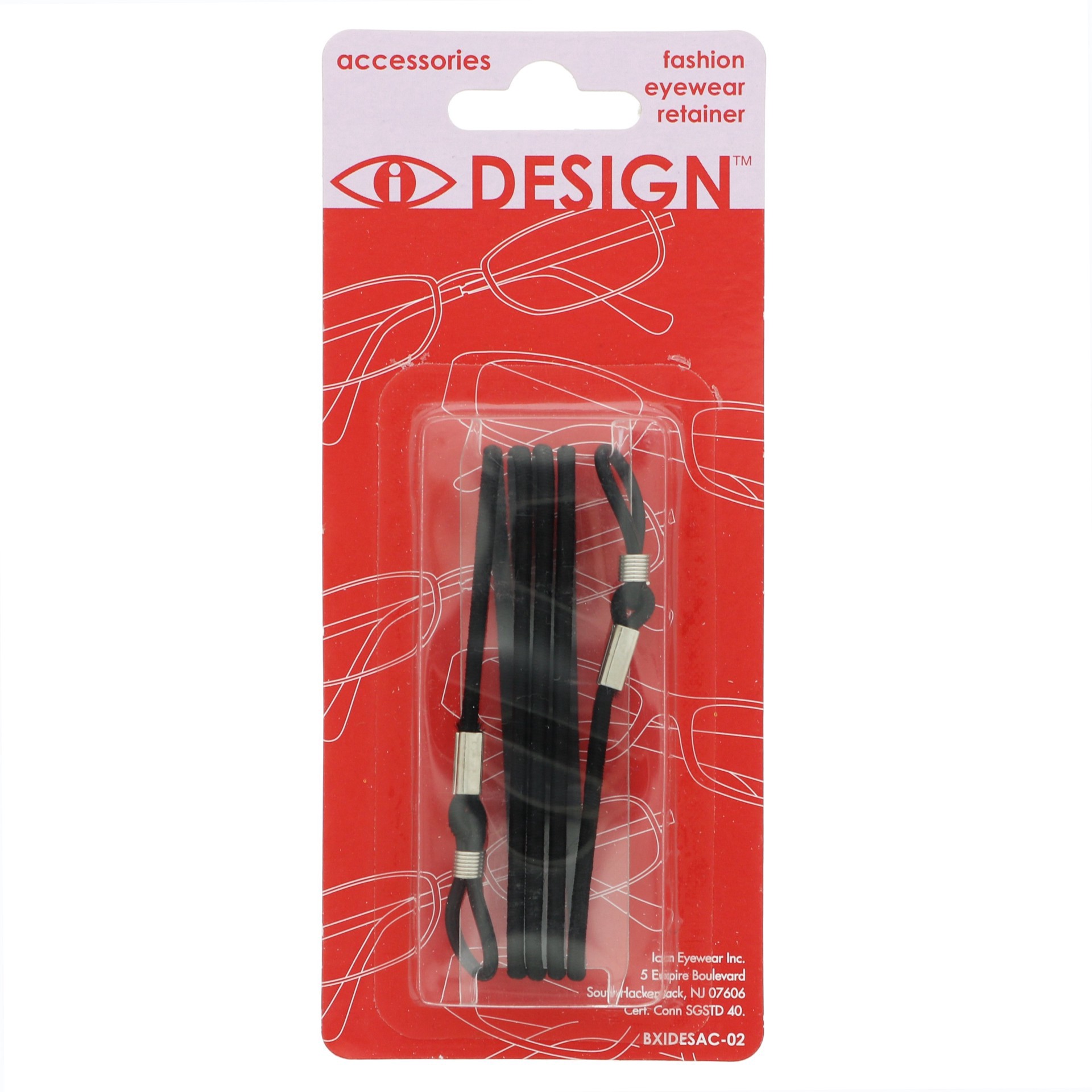 slide 1 of 1, Icon Eyewear Black Flex Cord, 1 ct