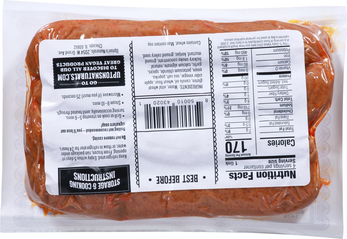 slide 4 of 9, Upton's Naturals Updog Vegan Hot Dog Links 4 ea, 4 ct