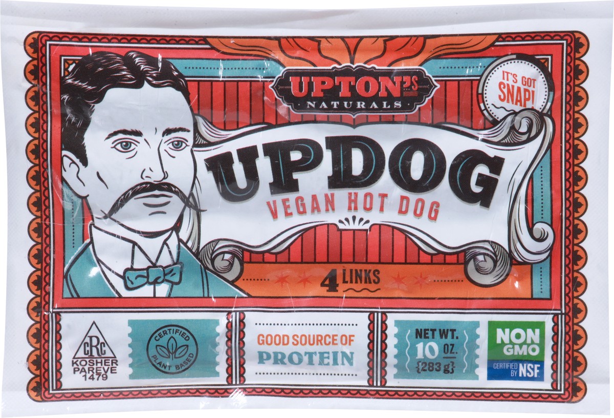 slide 9 of 9, Upton's Naturals Updog Vegan Hot Dog Links 4 ea, 4 ct