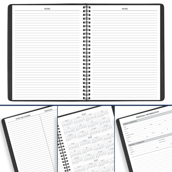 slide 3 of 10, AT-A-GLANCE® 2026 Weekly Appointment Book Planner, Black, Medium, 7"" x 8 3/4"", 1 ct
