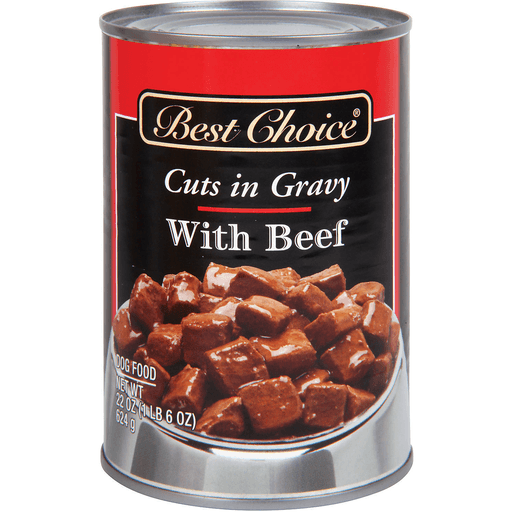 slide 1 of 1, Best Choice Cuts In Gravy With Beef Canned Dog Food, 22 oz