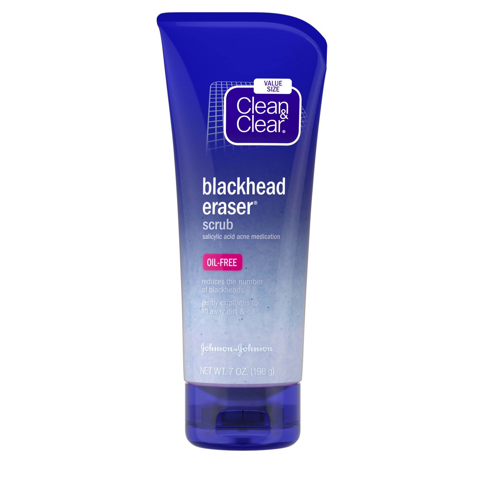 slide 1 of 7, Clean & Clear Blackhead Eraser Facial Scrub with Salicylic Acid - 7oz, 7 oz