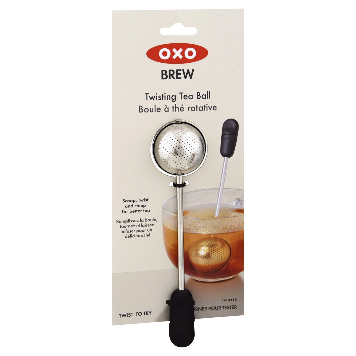 slide 2 of 9, OXO Brew Twisting Tea Ball 1 ea, 1 ct