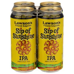 Lawson's Finest Liquids IPA Sip of Sunshine Beer 1 pint Cans