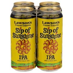 Lawson's Finest Liquids IPA Sip of Sunshine Beer 1 pint Cans
