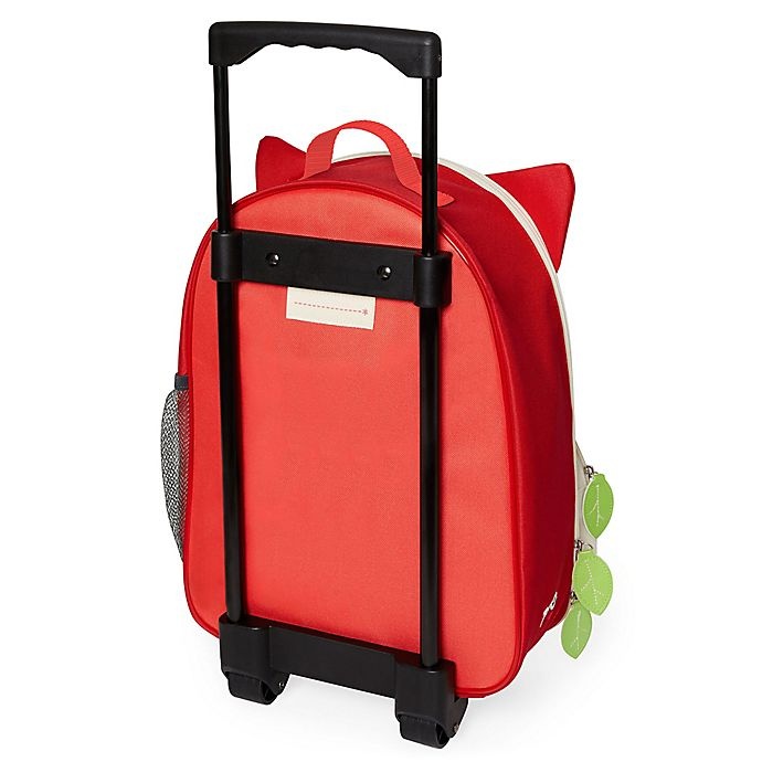 slide 2 of 5, Skip Hop Zoo Fox Children's Rolling Upright Suitcase, 16 in