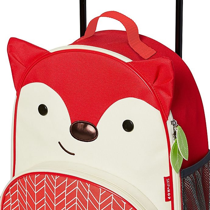 slide 4 of 5, Skip Hop Zoo Fox Children's Rolling Upright Suitcase, 16 in