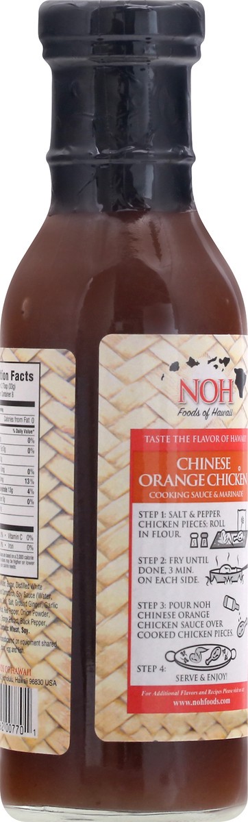 slide 11 of 12, NOH Spicy Chinese Orange Chicken Cooking Sauce & Marinade 13.5 oz, 13.5 oz