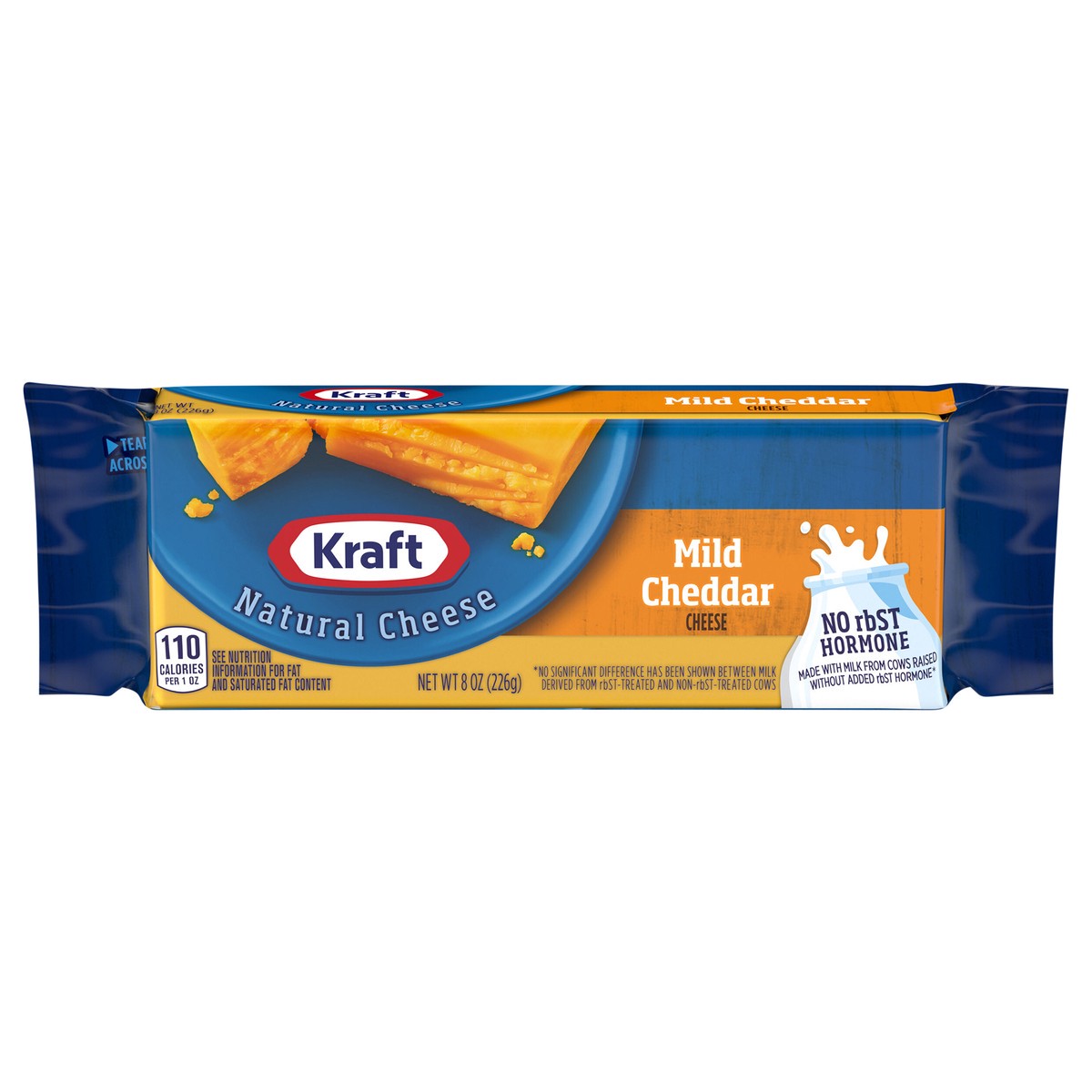 slide 1 of 6, Kraft Mild Cheddar Block Cheese, 8 oz