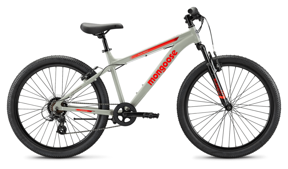 slide 1 of 1, Mongoose Flatrock Mens - Grey, 26 in