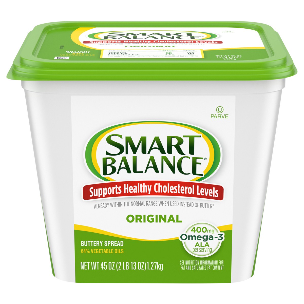 slide 1 of 7, Smart Balance Original Buttery Spread, 45 oz Tub, 45 oz