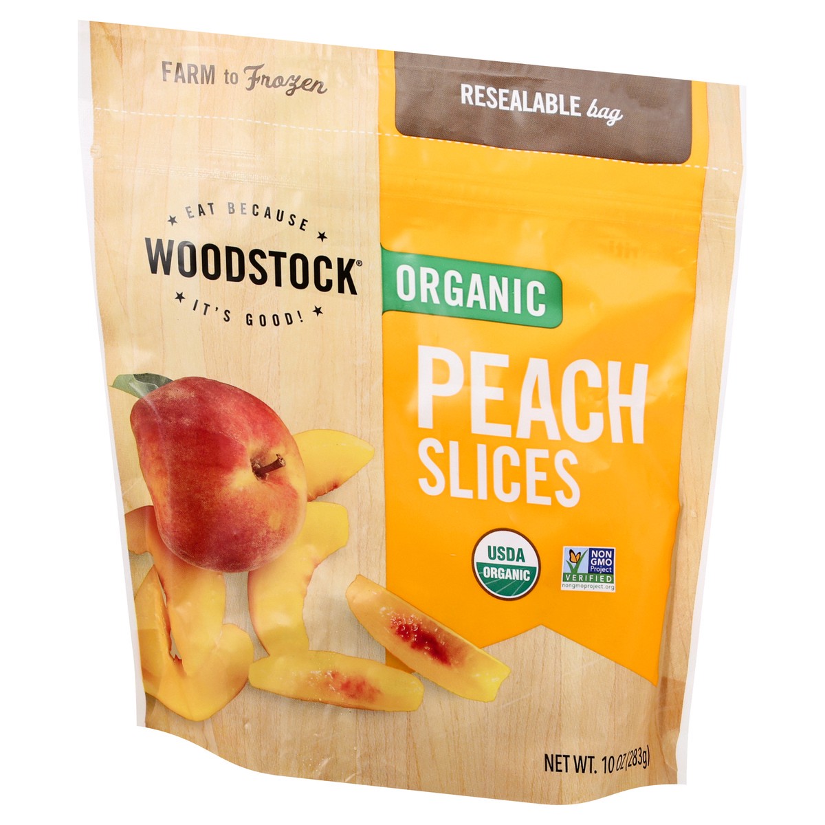 slide 6 of 12, Woodstock Organic Peach Slices 10 oz, 10 oz