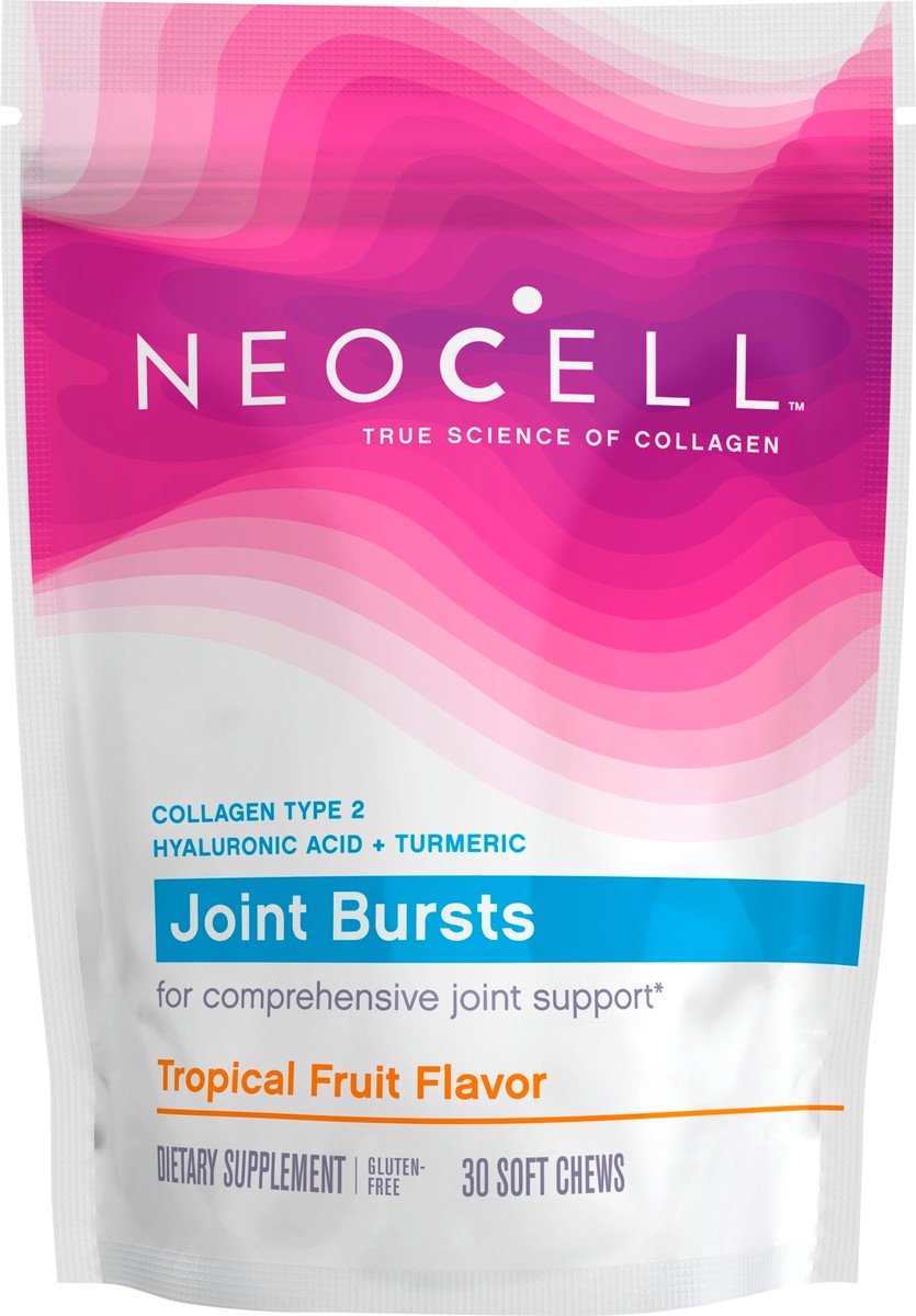 slide 1 of 8, NeoCell Soft Chews Tropical Fruit Flavor Join Bursts 30 ea, 30 ct