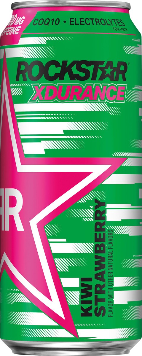 slide 3 of 4, Rockstar Xdurance Sugar Free Energy Drink Kiwi Strawberry - 16 fl oz, 16 fl oz