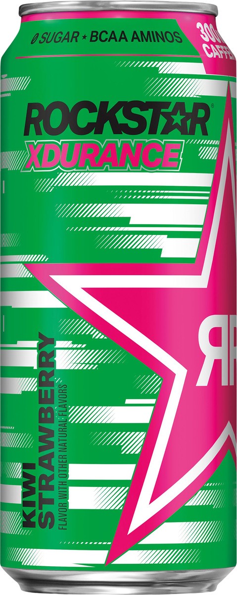 slide 4 of 4, Rockstar Xdurance Sugar Free Energy Drink Kiwi Strawberry - 16 fl oz, 16 fl oz