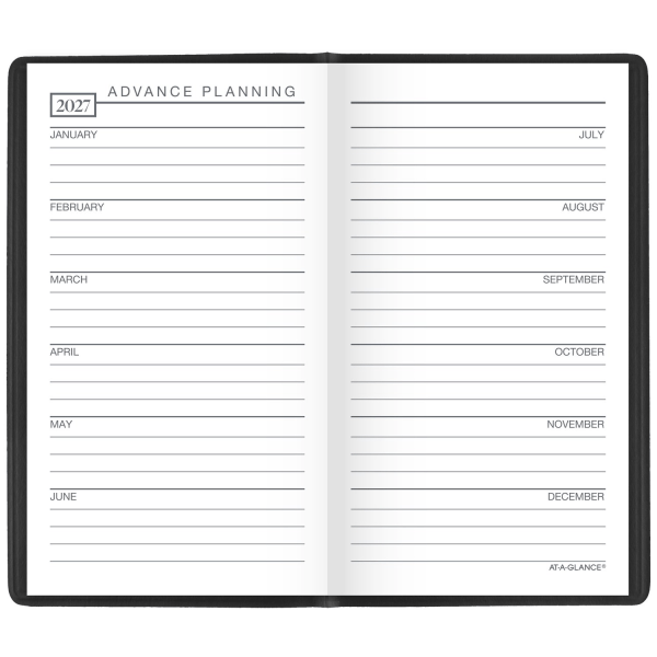 slide 2 of 10, AT-A-GLANCE® Designer Cover 2026 Weekly Planner, Black, Pocket, 3 1/4"" x 5 3/4"", 1 ct