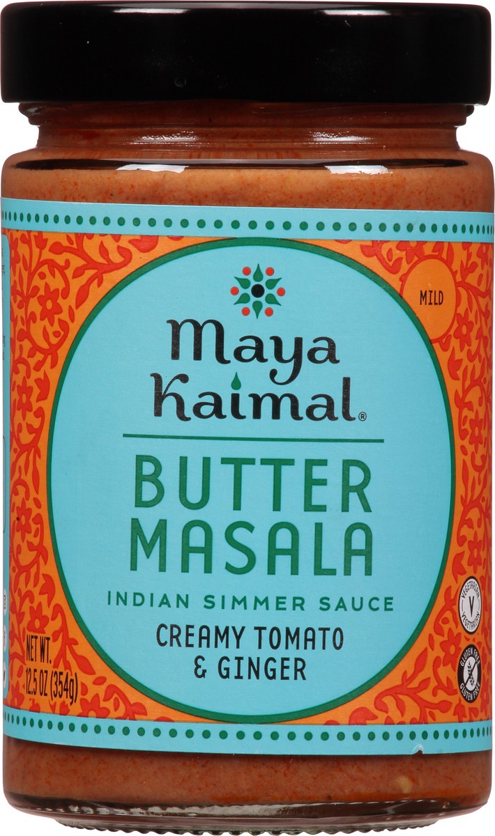 slide 4 of 14, Maya Kaimal Mild Butter Masala Indian Simmer Sauce 12.5 oz, 12.5 oz