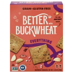 Better with Buckwheat Everything Buckwheat Crackers 4.25 oz