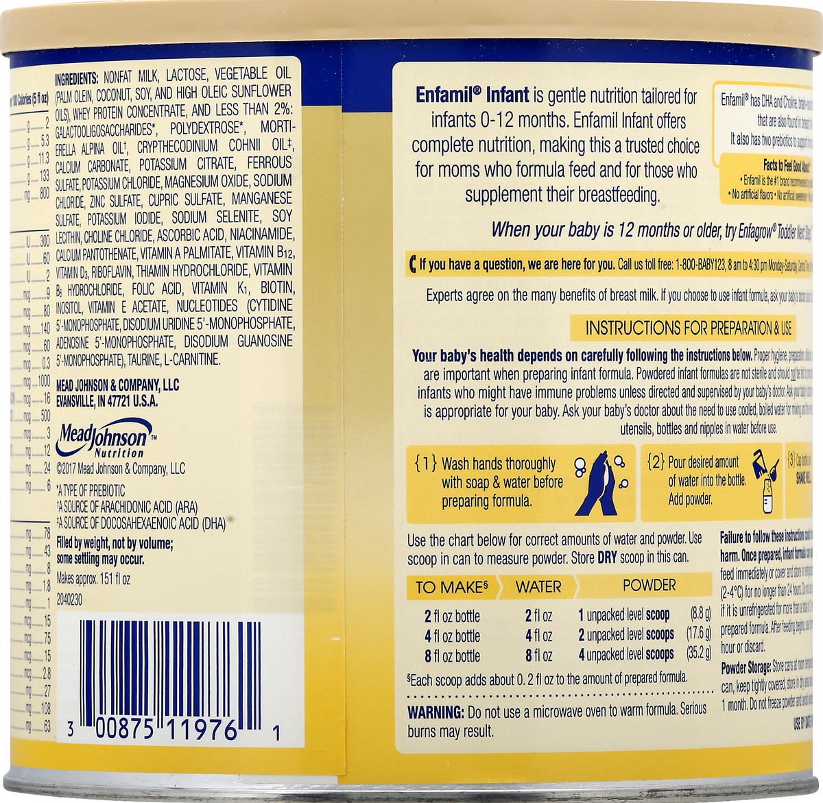 slide 2 of 12, Enfamil Infant Infant Formula 21.1 oz, 21.1 oz