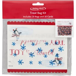 Holiday Home Treat Bag Kit - Snowflakes