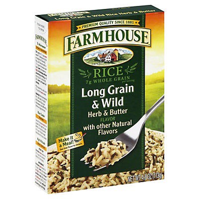 slide 1 of 1, Farmhouse Rice Long Grain & Wild Herb & Butter Flavor Box, 4 oz