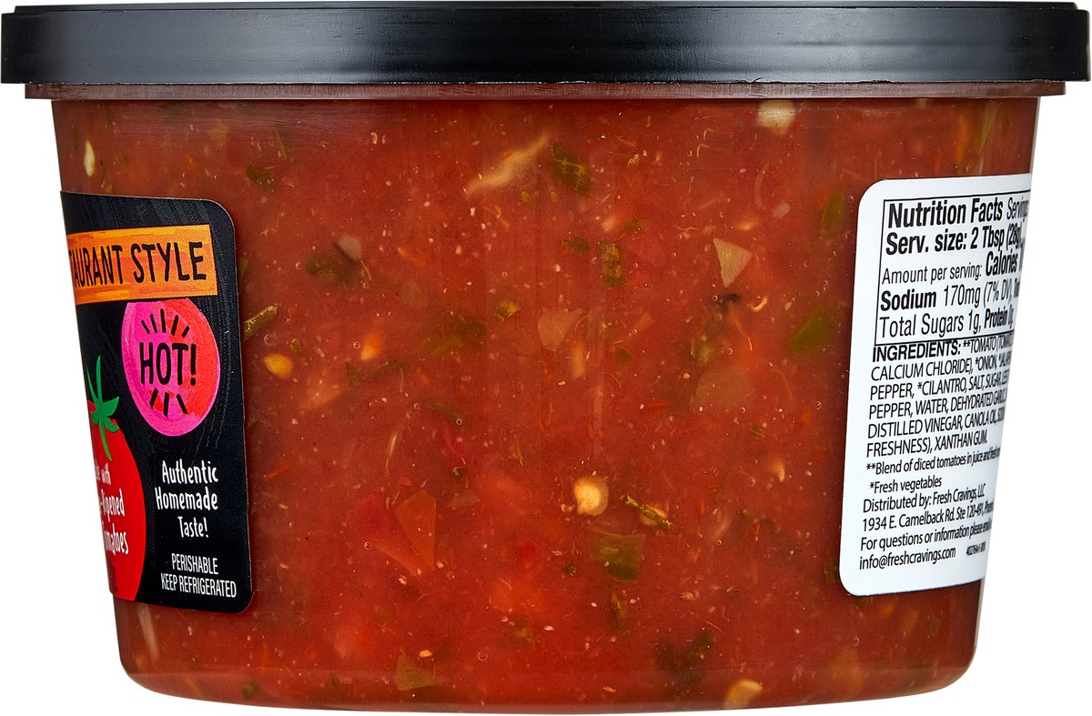 slide 2 of 10, Fresh Cravings Hot Restaurant Style Salsa 16 oz, 16 oz