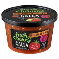 Fresh Cravings Hot Restaurant Style Salsa 16 oz