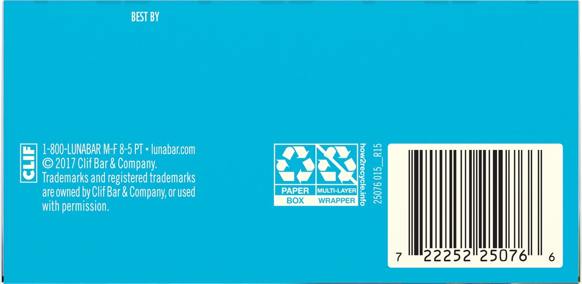 slide 6 of 9, LUNA Bar - Chocolate Dipped Coconut Flavor - Gluten-Free - Non-GMO - 7-9g Protein - Made with Organic Oats - Low Glycemic - Whole Nutrition Snack Bars - 1.69 oz. (6 Pack), 10.14 oz