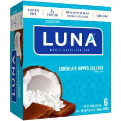 Luna Chocolate Dipped Coconut Whole Nutrition Bars