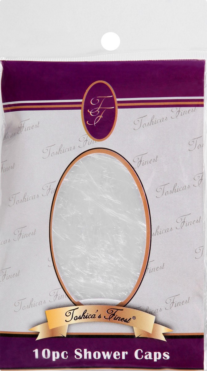 slide 7 of 11, Toshica's Finest 10 Piece Shower Caps 10 ea, 10 ct