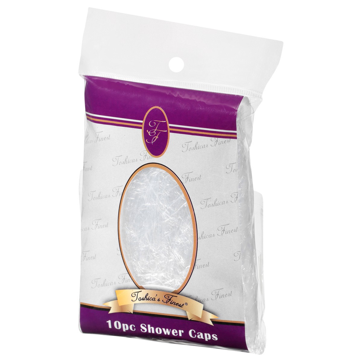 slide 9 of 11, Toshica's Finest 10 Piece Shower Caps 10 ea, 10 ct