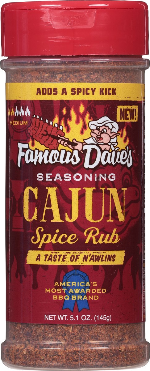 slide 5 of 9, Famous Dave's Seasoning Medium Cajun Spice Rub 5.1 oz, 5.1 oz