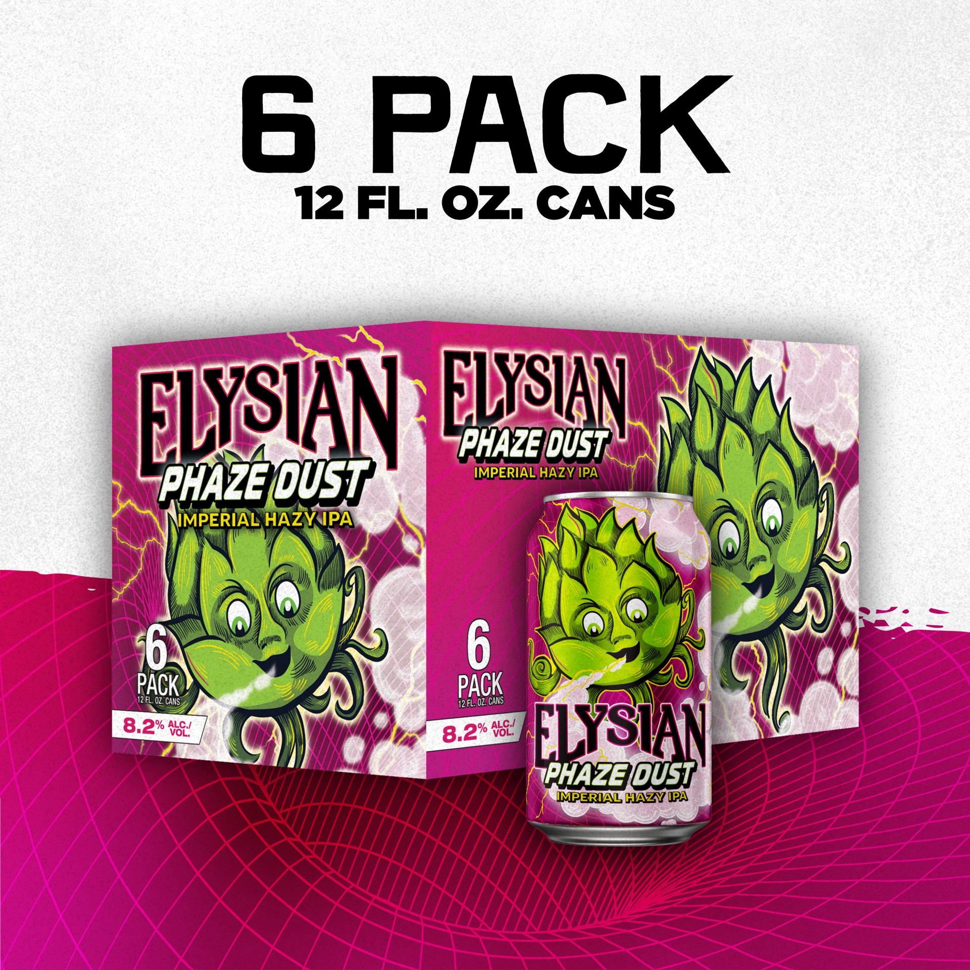 slide 6 of 8, Elysian Phaze Dust Hazy IPA Craft Beer 6 Pack 12 fl oz cans, 6 ct; 12 fl oz