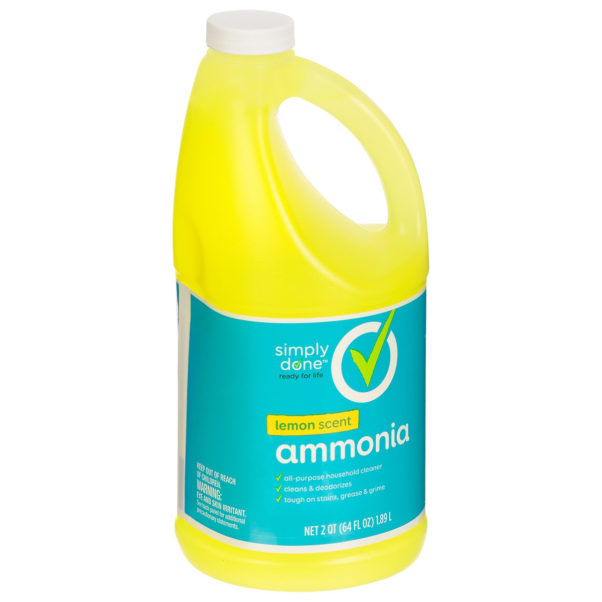 slide 9 of 9, Simply Done Lemon Scent Ammonia 2 qt, 2 qt