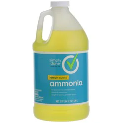 Simply Done Lemon Scent Ammonia - 2 qt