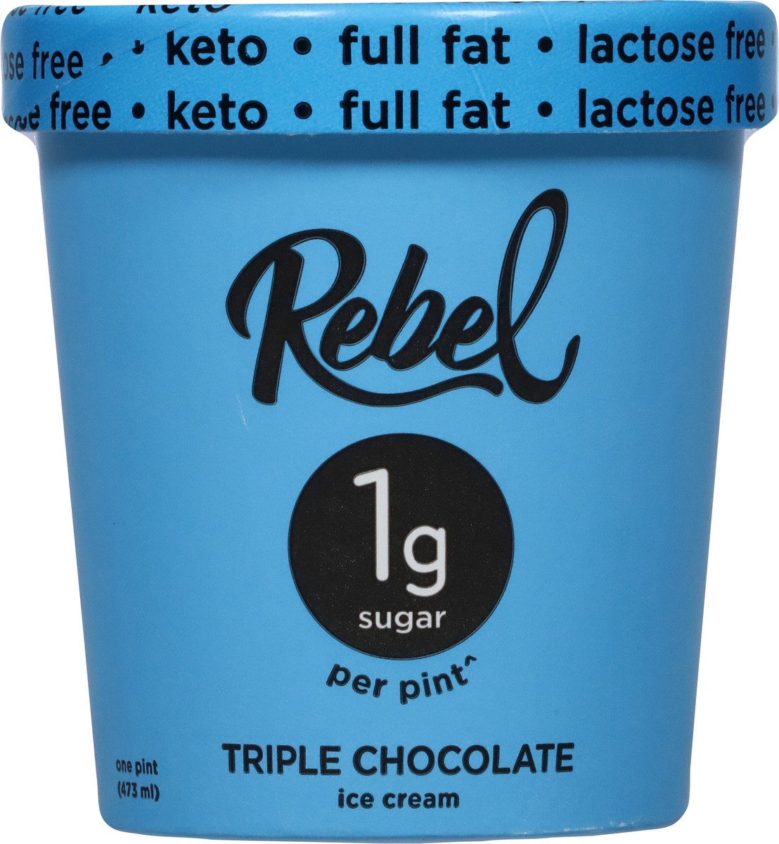 slide 8 of 9, Rebel Triple Chocolate Ice Cream 1 pt, 1 pint