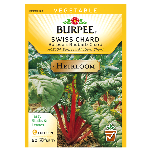 slide 1 of 1, Burpee Swiss Chard Burpee's Rhubarb Chard Seeds, 1 ct